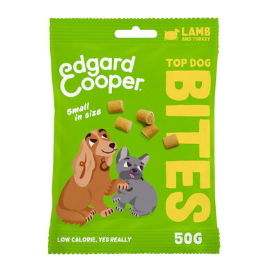 Edgard & Cooper Bocaditos Mini de Cordero y Pavo para perros
